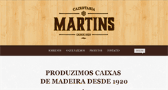 Desktop Screenshot of caixotariamartins.com