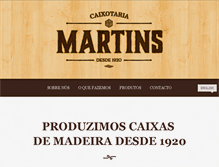 Tablet Screenshot of caixotariamartins.com